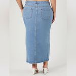 Forever 21 Denim Maxi Skirt with Slit Photo 4