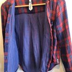 Seven7  plaid button down shirt XS Photo 2