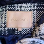 Hutch  Anthropologie Plaid Jacket Blue Women’s S Small Lined Hooded EUC Photo 4