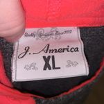 J. America  Energy gray neon pink hoodie pullover sweatshirt Photo 6