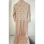 Chinese Cheongsam Asian Mandarin Collar Side Slits Floral Form Fitting Dress Size M Photo 2