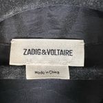 Zadig & Voltaire  Topaz Jac‎ Tigre Ladies Silk Oversized Patterned Shirt Blouse M Photo 4