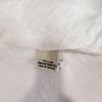 LL. Bean White Premium Washable Linen Drawstring Button Tunic SMALL Photo 10