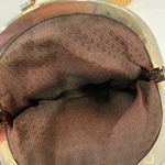 Vintage Genuine Black Brown Eelskin Kiss Clasp Coin Purse Photo 2