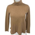 Madewell Women's Tan Brown Long Sleeve Turtleneck Pullover Sweater Top Size XS Photo 0