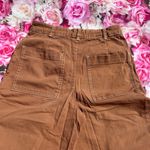 Bershka Brown Straight Leg Pants Casual Style Photo 3