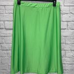 Vintage Judy Bond Skirt Set Size 12 Nylon Sleeveless Lime Green Tie Belt 60s 70s Photo 8