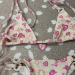 Blackbough Frasier Sterling x  Swim bikini set hearts top love lace up triangle Photo 3