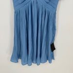 Lulus Amalfi Coast Light Blue Pleated Flutter Sleeve Mini Dress Size XS Photo 6