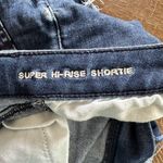 American Eagle Denim Short Juniors Size 2 Mid Rise Shortie Super Stretch Photo 7