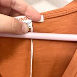 Sundry NWT Anthropologie  Ruched Long Zleeve Dress Sienna Orange Size 3 Photo 6