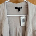 Torrid  Women's 6 6X Chateau‎ Gray Drape Trench Coat Plus Size Lightweight Duster Photo 2