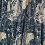 LuLaRoe  Blue Gold Metallic Elegant Collection Midi A-Line LoLa Skirt Size M NWT Photo 3