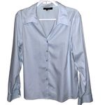 Jones Wear  pretty slate blue classic blouse. Photo 0