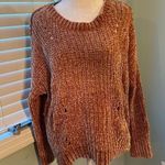 ZARA  Knit Cotton Blend Sweater - Gold size large Photo 0