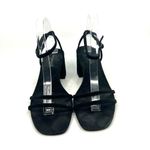 Free People  Black Ankle Strap Sandals Women's 10 US Photo 3