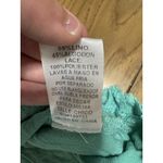 Umgee  Linen Blend Blouse Shirt Women Size Small‎  Fringe Hem Crochet Sleeve Boho Photo 6