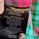 KAVU  PINK GREEN PLAID CHECK HI LOW POPOVER TUNIC LONG LINE BLOUSE XL Photo 13