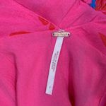 Free People  Shes a Waterfall Dress Size 0 Hot Pink Floral Ruffle Sleeve Midi Photo 4