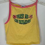 Princess Polly  Take me on holiday crop top size 2 95% cotton Photo 0