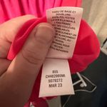 Chelsea 28 Pink Polka Dot One Shoulder Ruffle Feminine Midi Dress Womens XL NWT Photo 7