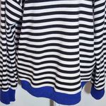 Black and White Stripe Classic Striped Oversized Crewneck Size Small Photo 2