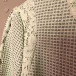 Rebecca Taylor  Lace Detail Cotton Blend‎ Structured Zip Up Jacket Sz 8 Photo 2