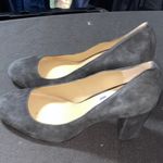 Ann Taylor  MADE IN ITALY NAVY LEATHER SUEDE SHOES Approx 4” Heel. CLEAN Photo 5