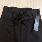 Lulus black paper bag waist shorts NWT Photo 5