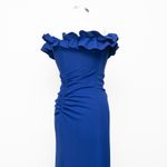 XScape  - Pandoram Long Scuba Crepe Ruffle Top Dress Photo 12