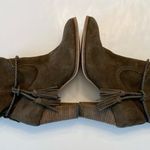 Dolce Vita Melah Western Ankle Boots Booties Tassel Fringe 7.5 Olive Brown Suede Size undefined Photo 5