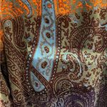 Pura Vida  Multicolor Paisley Trench Coat size 8 Photo 2
