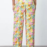 ZARA NWOT  Satin Effect High Waist Floral Pants Size XS Photo 4