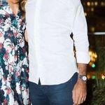 SALONI floral silk midi dress Red Size 4 Photo 1