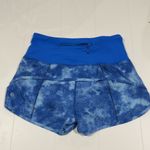 Lululemon size 6 Blue Tie-Dye Shorts Photo 2