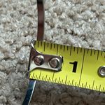 Women’s vintage dainty‎ silver tone bangle bracelet one size measurements shown Photo 5