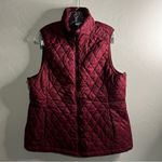 Lands' End Lands’ End Quilted Burgundy Packable Vest Photo 1