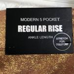 ERIC modern 5 pocket gold shimmer ankle length jeggings women’s size 4 NWT Photo 5