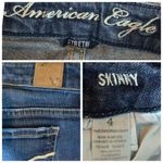 American Eagle  Women's Jeans AEO Dark Wash Low Rise Skinny Stretch Size 4 Photo 7