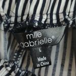 Mlle Gabrielle  Black White Wide Leg Pants Size Large EUC #4881 Photo 3