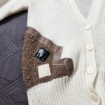 Vintage Spice of Life 80's Ivory Brown Knit Cardigan Sweater Women’s Western Size M Photo 5