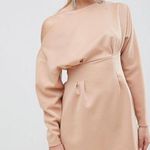 ASOS  One Shoulder Light Pink Mini Dress Photo 0
