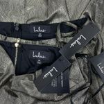 Lulus Pure Brillance Metallic Cami Skirt 2pcs Set Gold Size M Photo 10