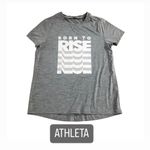 Athleta  gray shirt tee top short sleeve activewear women’s small Photo 1