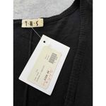 THS Kimono V Sweater Black Short Sleeves VNeck Knit Empire Waist Sweater Small Photo 4