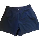 Lululemon Wet Dry Warm Shorts Navy Pink Attached Panty 6 Yoga Running Beach Photo 0