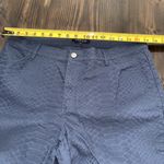 Lafayette 148 Pants Women's Size 12 Blue Snakeskin Texture Straight Leg Photo 7