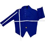 Eyrey Women's Cropped Cobalt Blue 3/4 Sleeve Blazer Top Event Occasion Sz Small Photo 3