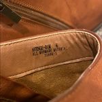 Bamboo Womens  Brown Ankle Booties With Chunky Heel Photo 5