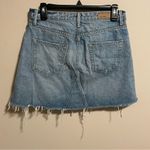 GRLFRND  Eva A-Frame Gusset Denim Skirt in Pacific- Size 28 Photo 4